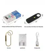 Zelfverdediging Alarm Sleutelhanger 135 decibel voor vrouwen en kinderen packing