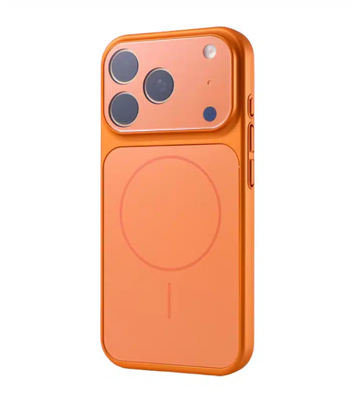 iPhone 17 Pro Matglas Telefoon Hoesje met Lens Bescherming Oranje