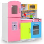 Kinderspeelkeuken 80X30X85 Cm Mdf Meerkleurig Wit