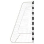 Voetbaldoel Metaal Zwart En Wit - Afbeelding 3