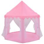 Prinsessenspeeltent Met 250 Ballen 133X140 Cm Roze - Afbeelding 3
