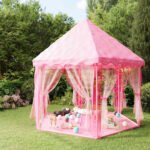 Prinsessenspeeltent Met 250 Ballen 133X140 Cm Roze - Afbeelding 9