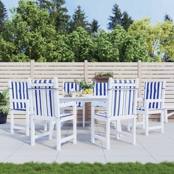 Stoelkussens Lage Rug Gestreept Stof En