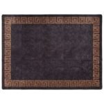 Vloerkleed Wasbaar Anti-Slip En Goudkleurig Zwart - Afbeelding 2