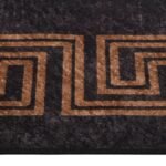 Vloerkleed Wasbaar Anti-Slip En Goudkleurig Zwart - Afbeelding 6