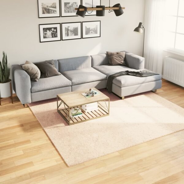 Vloerkleed Huarte Laagpolig Zacht Wasbaar Beige