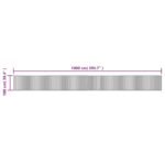 Vloerkleed Rechthoekig Bamboe Lichtnaturel - Afbeelding 8