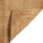 Gebied Tapijt Beige 160 X 160 Cm Jute - Afbeelding 6