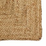 Gebied Tapijt Beige 200 X 200 Cm Jute - Afbeelding 3
