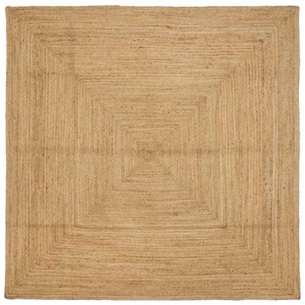 Gebied Tapijt Beige 200 X 200 Cm Jute