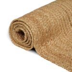 Gebied Tapijt Beige 200 X 290 Cm Jute - Afbeelding 4