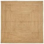 Gebied Tapijt Beige 240 X 240 Cm Jute