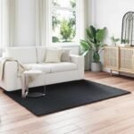 Nep Konijnenbont Tapijt Olite Polyester Zwart - Afbeelding 22