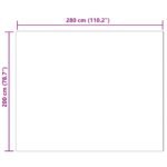 Nep Konijnenbont Tapijt Olite Polyester Zwart - Afbeelding 10